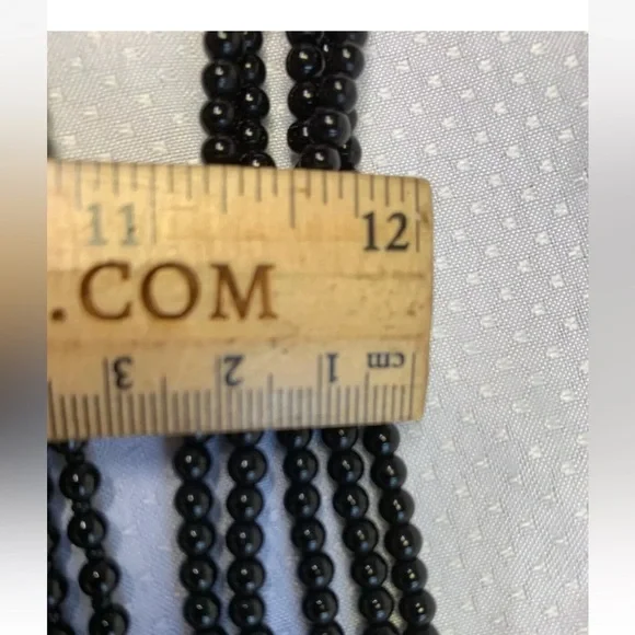 Joan Rivers,Starlet Black, Multicolor Flowers, Beaded Necklace, Excellent Cond. - Picture 12 of 13